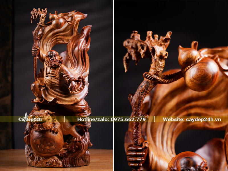 Tượng gỗ cẩm Lai tinh tế và sang trọng